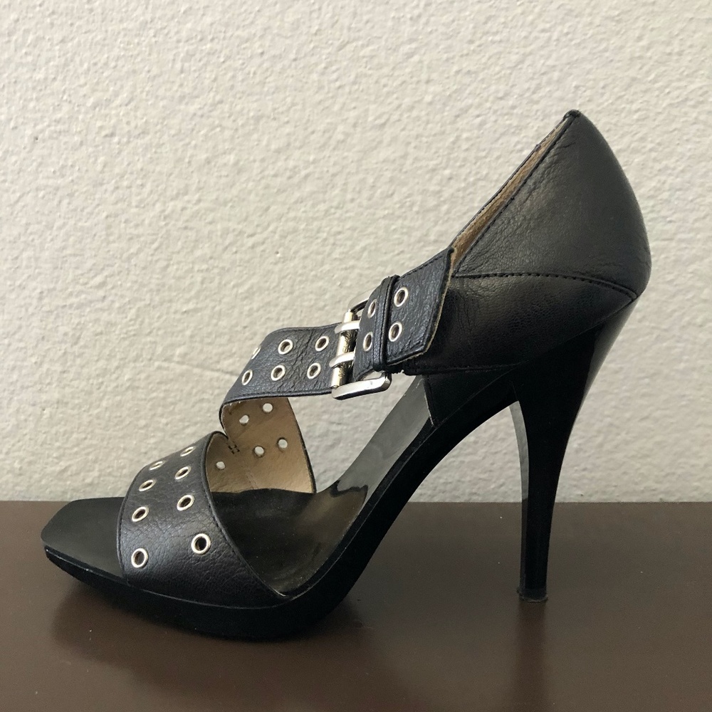 Michael Kors Black Grommet Heels - Picture 5 of 6